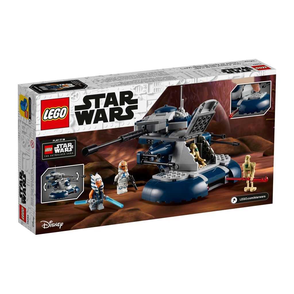 Star Wars Lego Tanque Blindado de Asalto (AAT) Edades 7+ # 75283 Artículo 286 Piezas | ZRN-543679